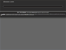 Tablet Screenshot of dowser.com