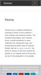 Mobile Screenshot of dowser.org